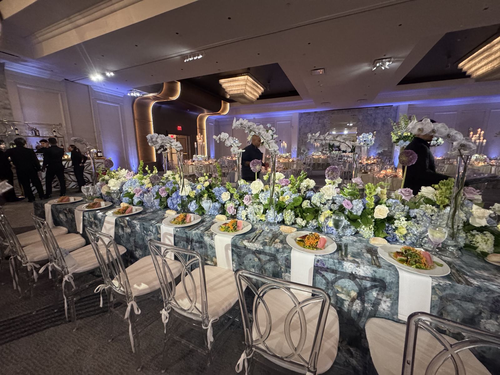 A hydrangea banquet