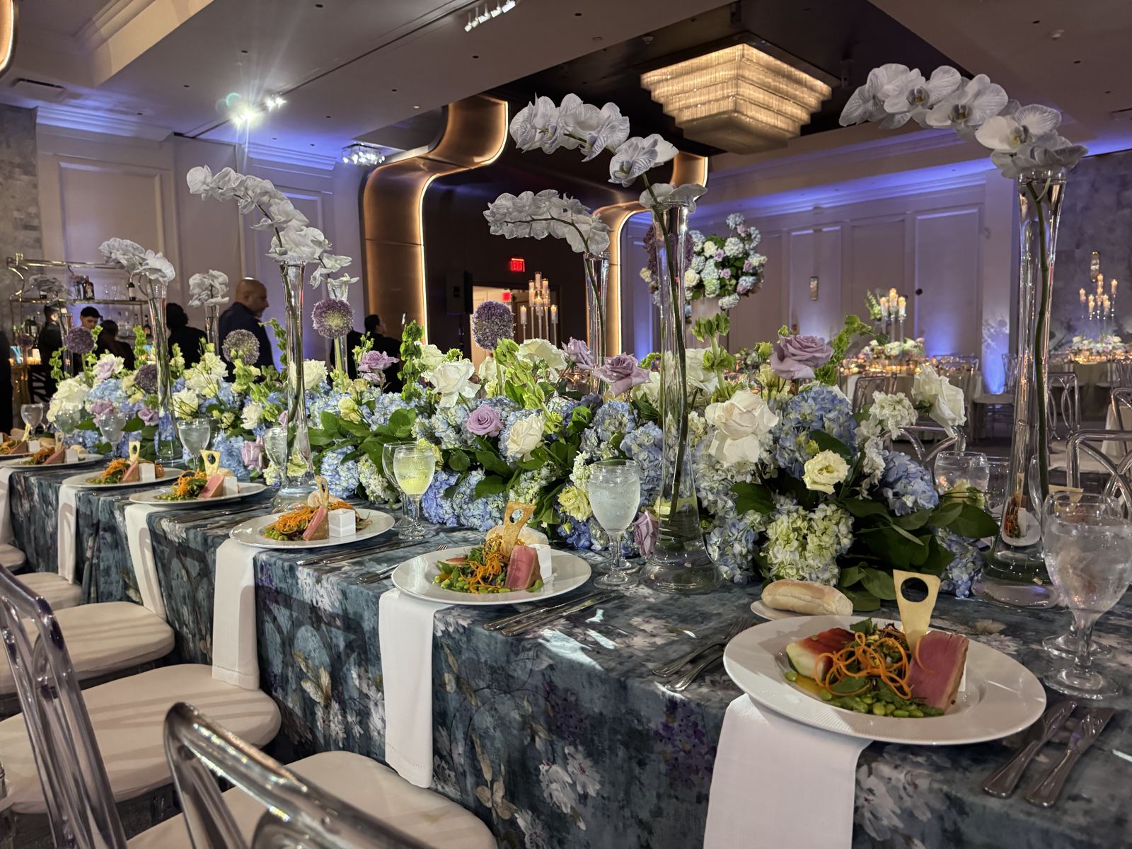 a celebration in the ballroom