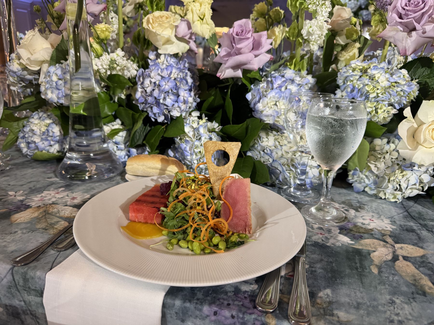 A plated first course