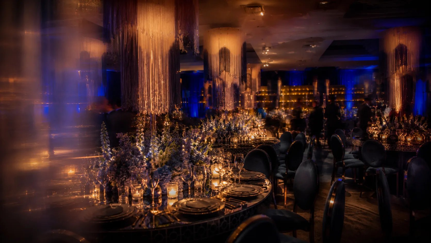 a celebration in the ballroom
