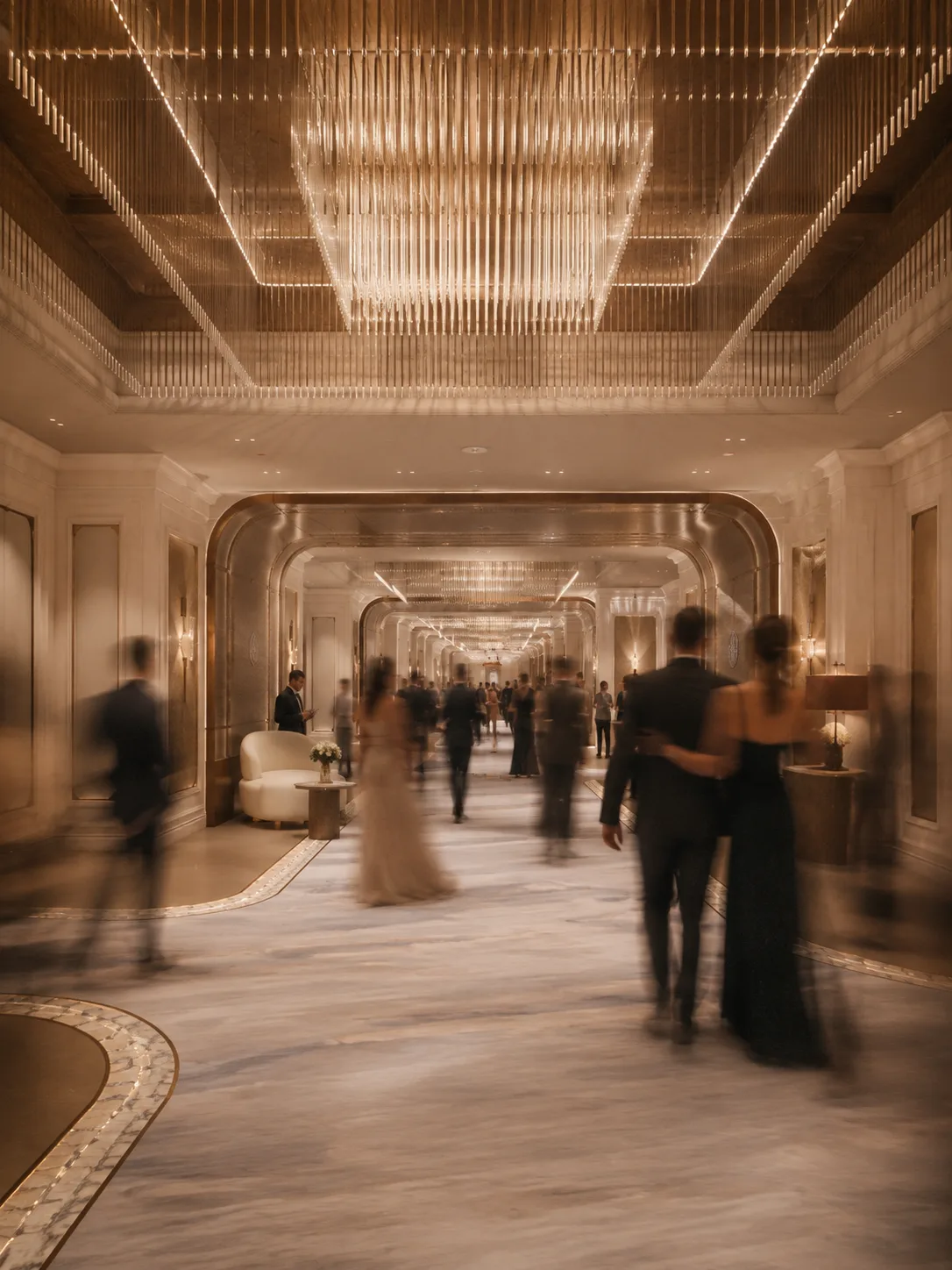 An evening toast at the reception