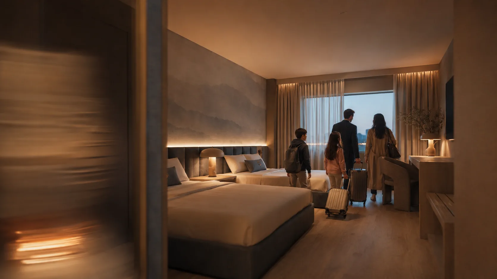 A quiet room above the party