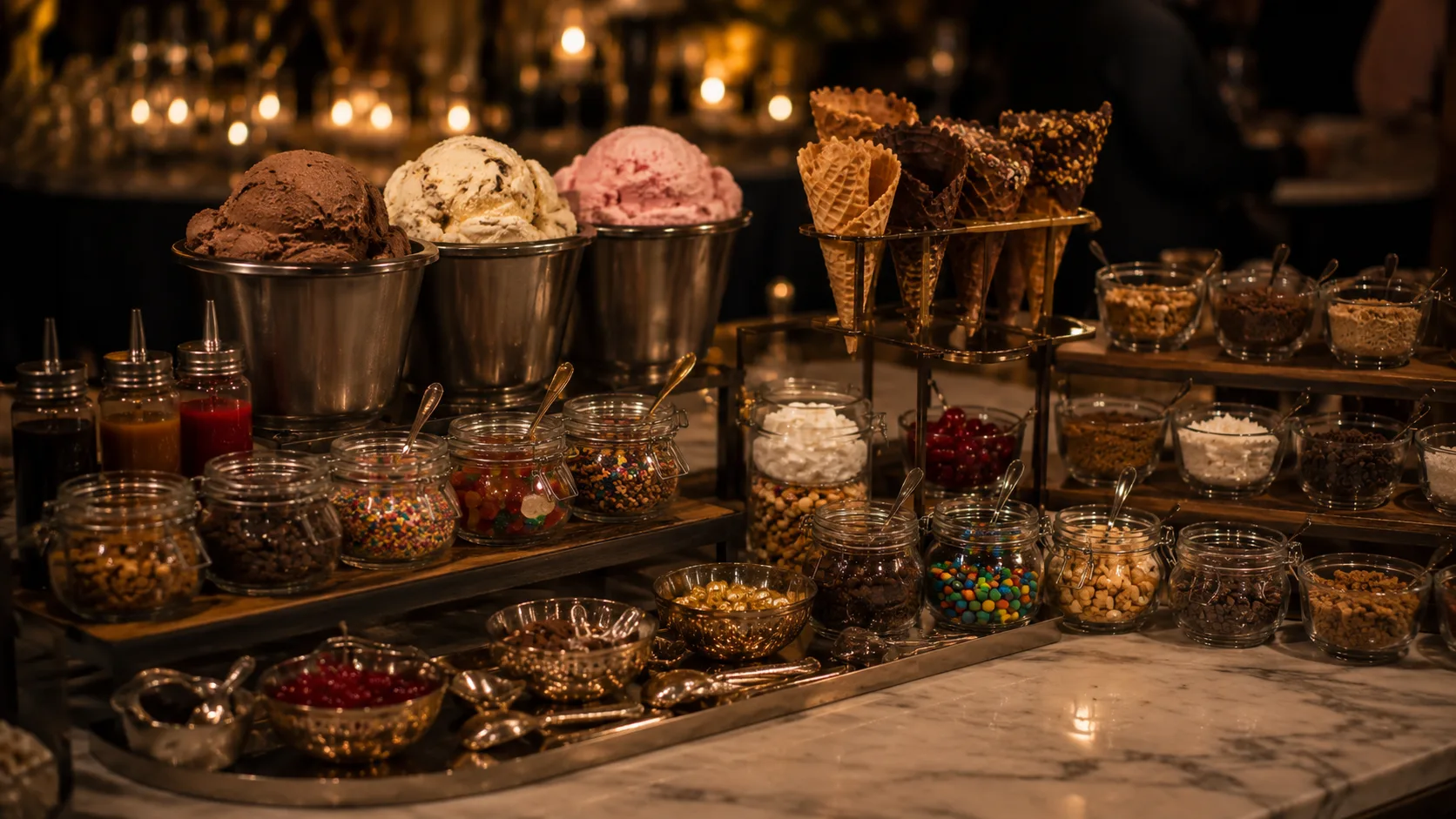 an ice cream bar