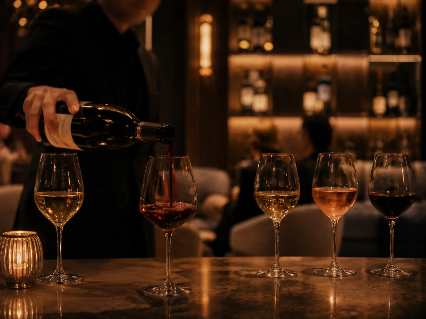 wine pour photo