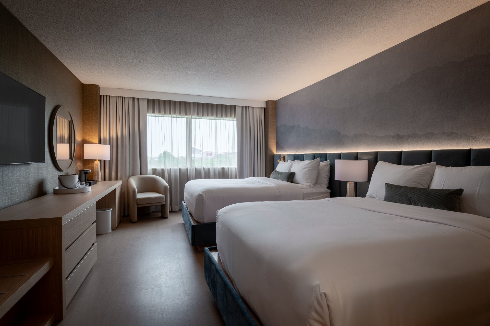 A Luxe room with two queen beds